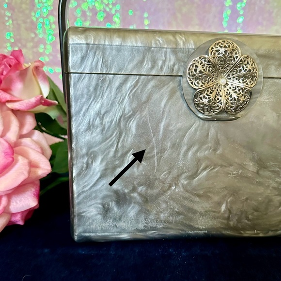 Antique Lucite Box Handbag c.1945-50 - Picture 11 of 16